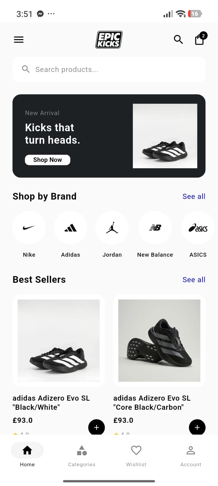 Epic Kicks — Home & brands