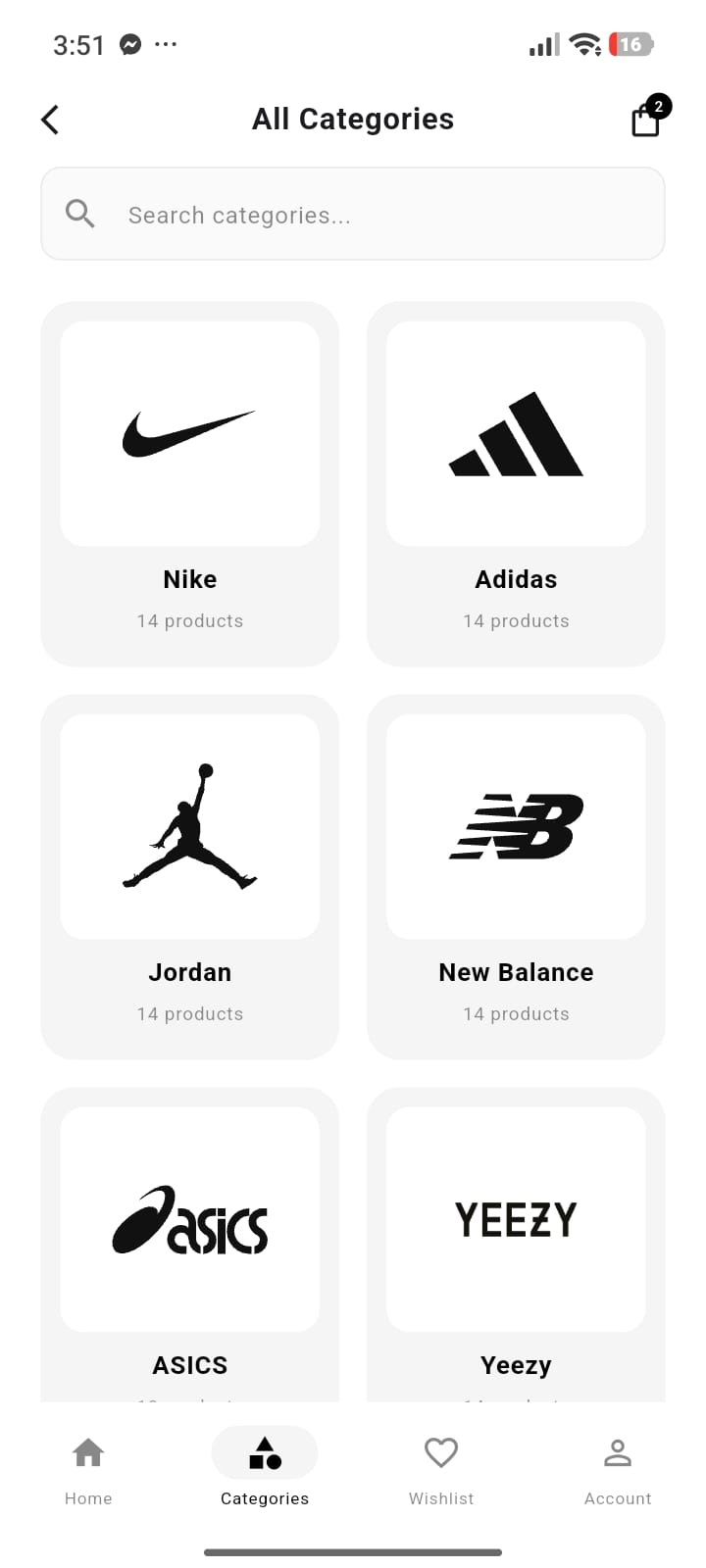 Epic Kicks — Categories