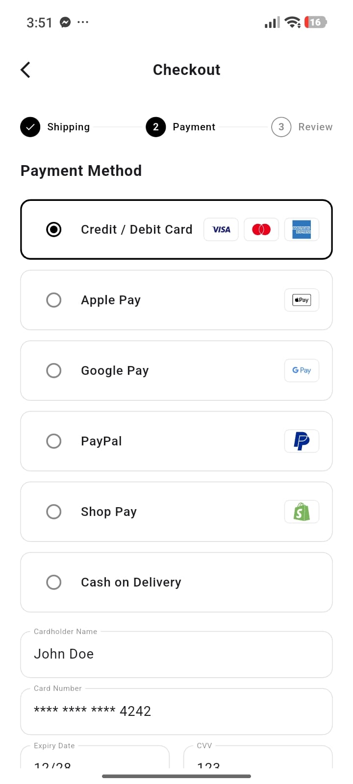 Epic Kicks — Checkout · Payment